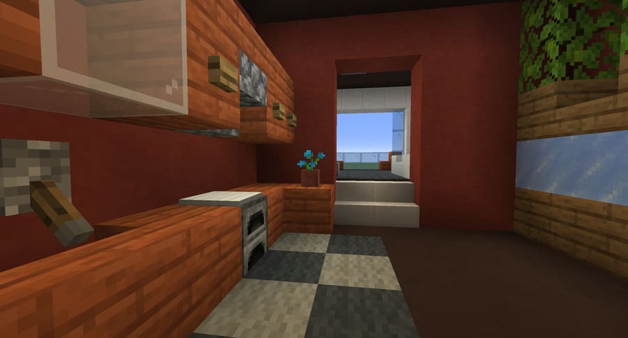 Обустроенная гостиница вид внутри 6