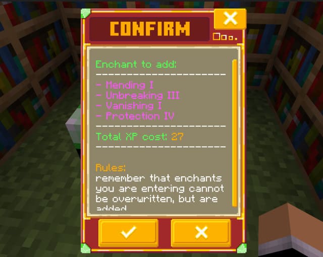 Подтверждение зачарования