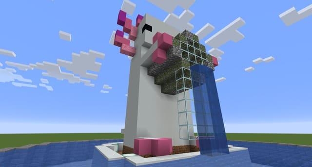 Фонтан Аксолотля вид сзади 2