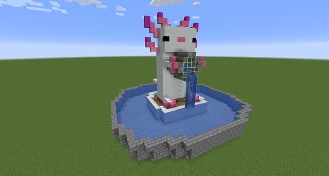 Фонтан Аксолотля вид спереди