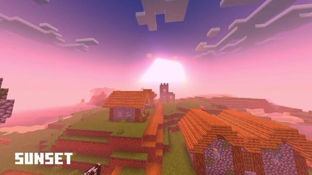 Закат в деревне