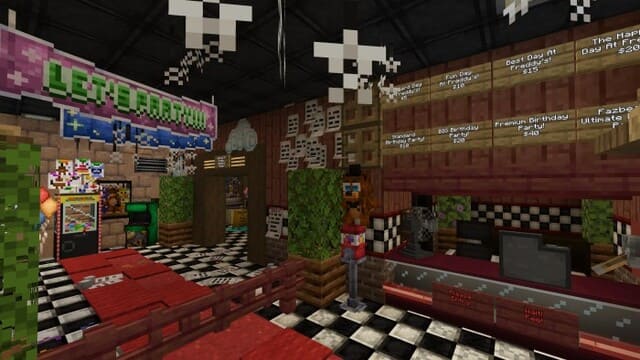 Лобби пиццерии Фредди