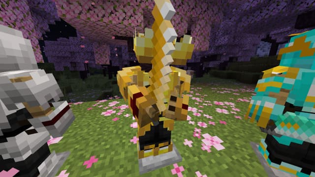 Золотая броня на стойке