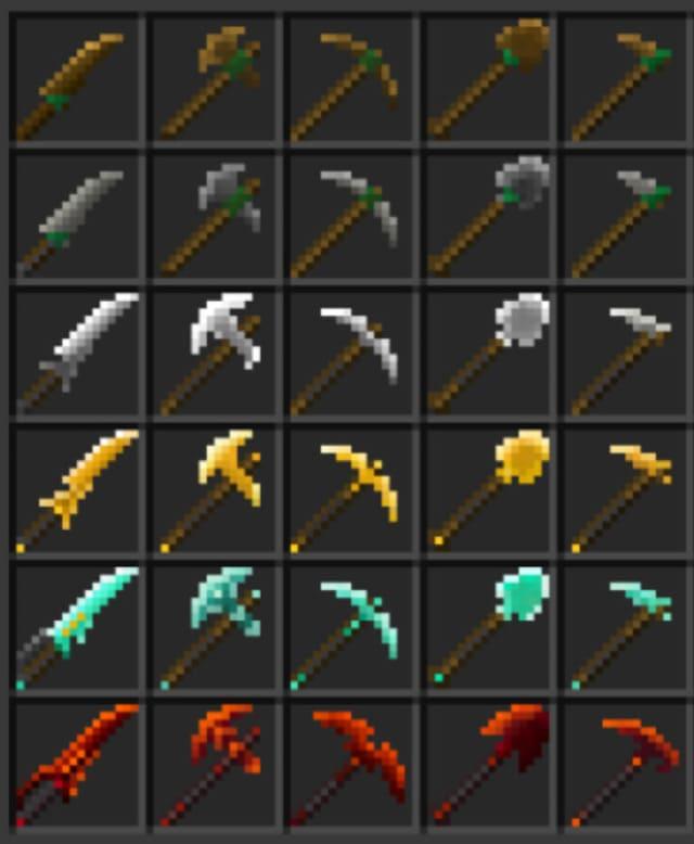 Иконки инструментов и оружия