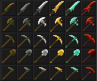 Иконки всех видов снаряжения