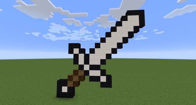 Железный меч вид спереди