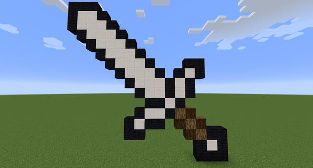 Железный меч вид сзади 2