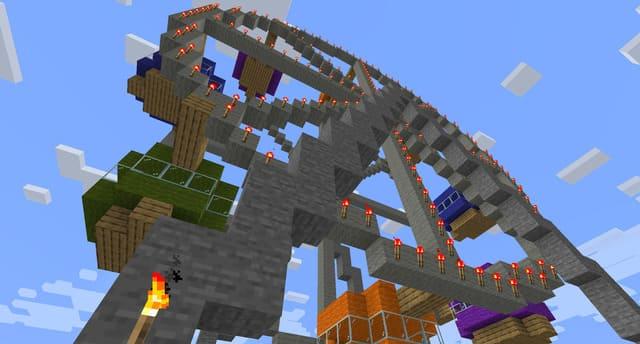 Колесо обозрения вид снизу