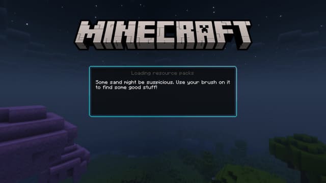 Меню загрузки