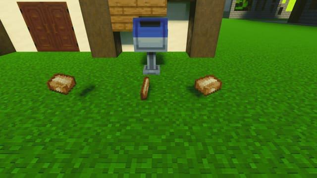 Взаимодействие с блоком и получение вещей