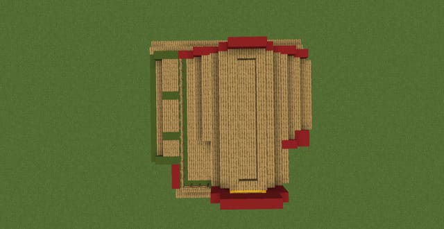 Красочный дом вид сверху