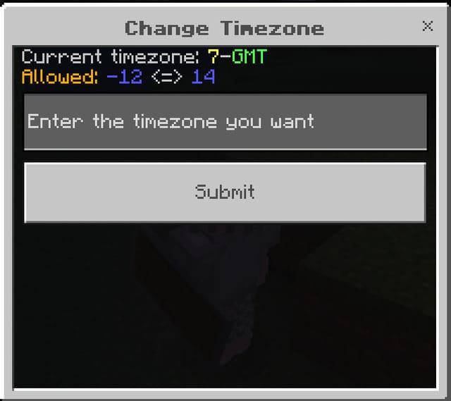 Выбор временной зоны