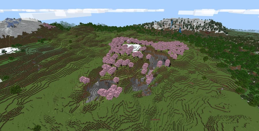 Вид на Ущелье Сакуры сверху