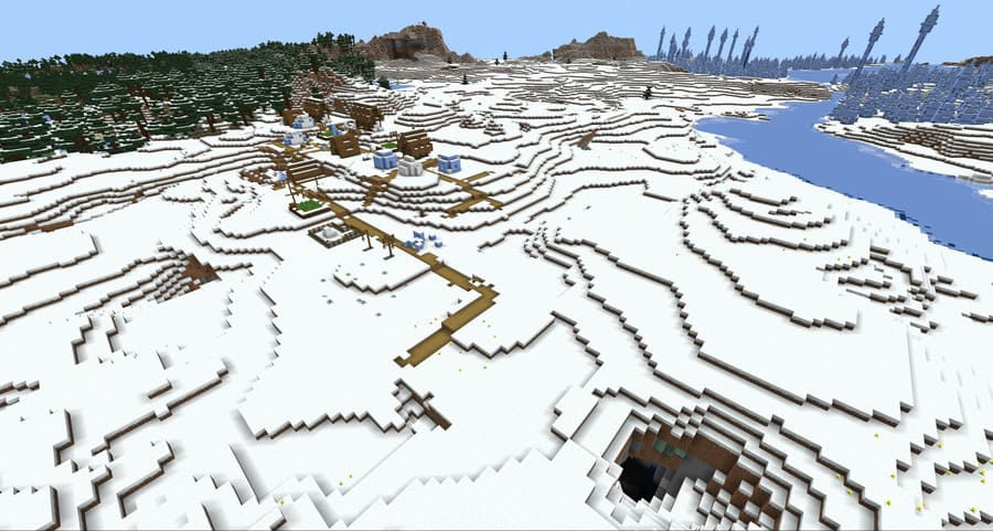 Вид на ледяные пустоши сверху 2