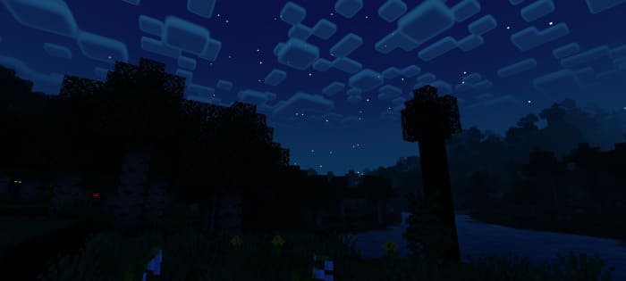 Темное ночное небо