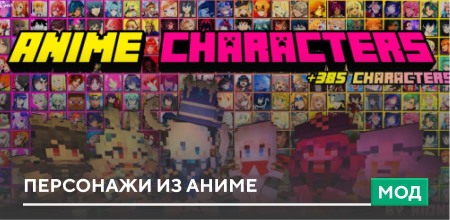 Мод: Персонажи из аниме
