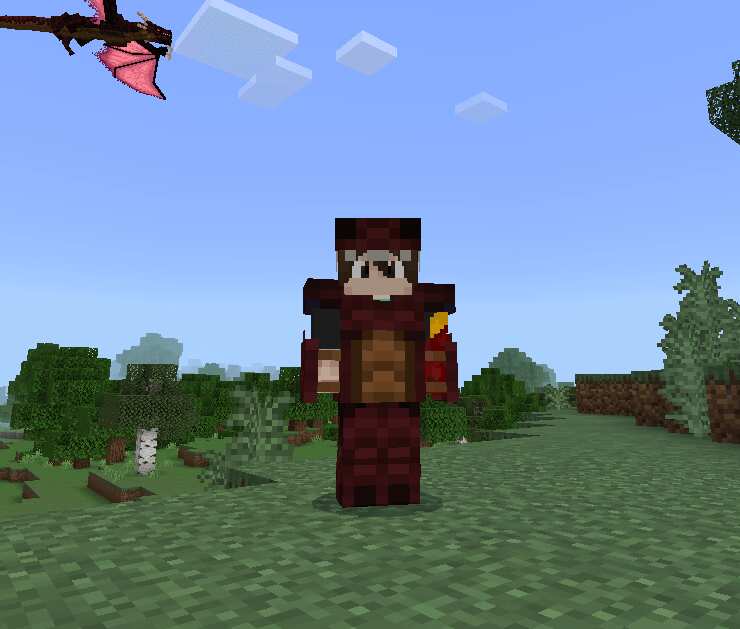 Броня виверны на игроке