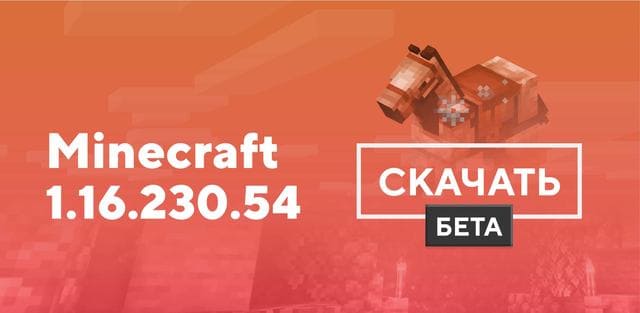 Майнкрафт ПЕ 1.16.230.54 [Тестовая версия]
